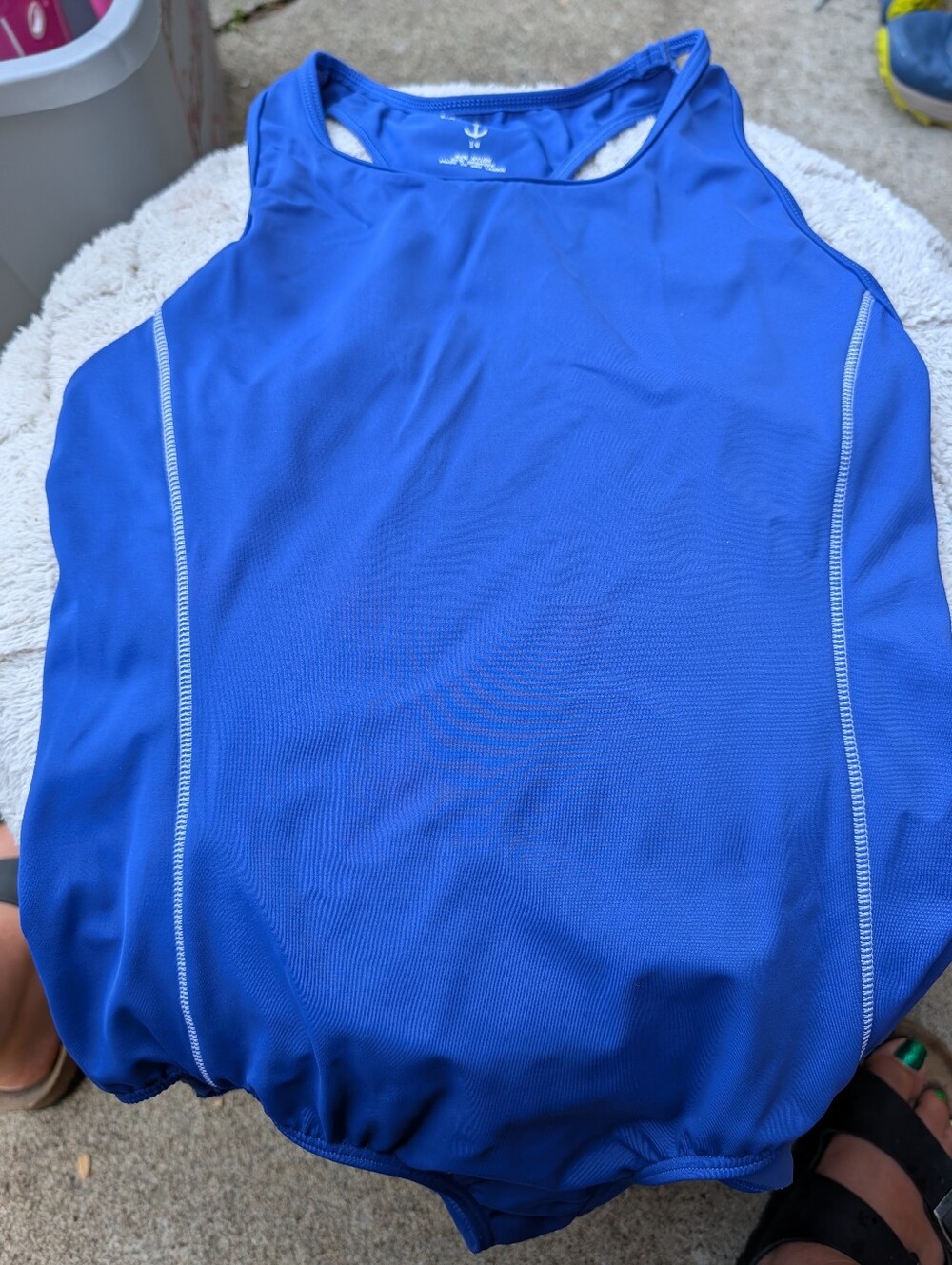 Women's One Piece CoBalt Blue Swimsuit Size 14